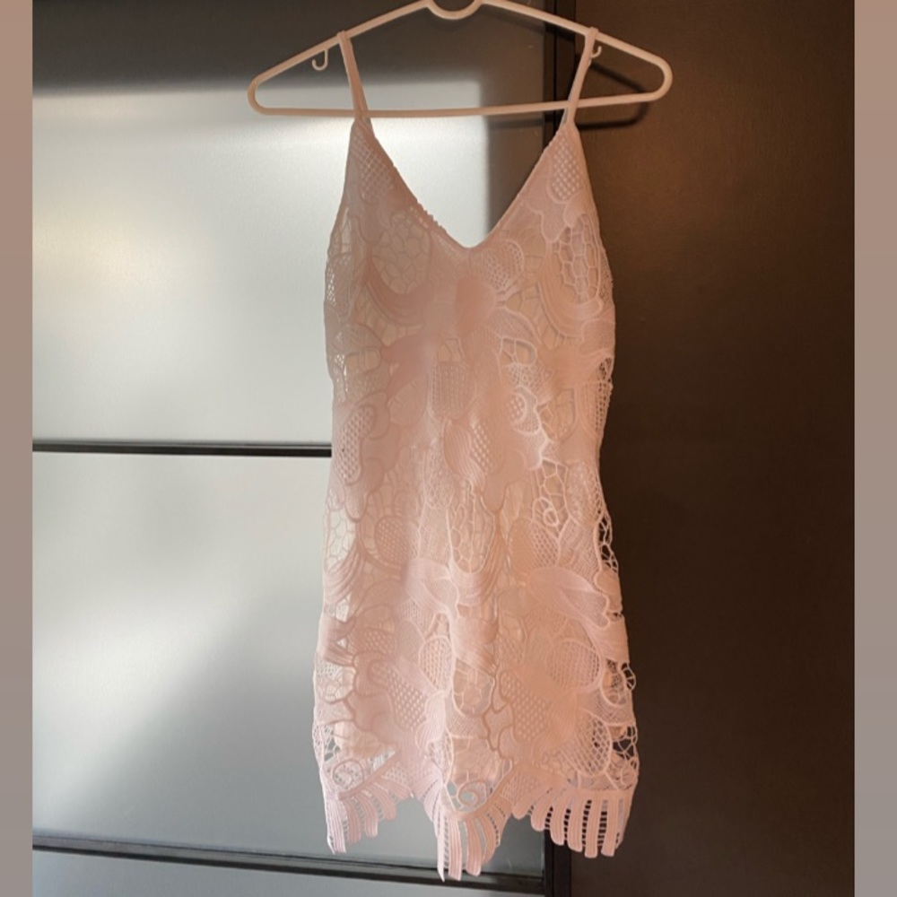 Express White Lace Mini Dress